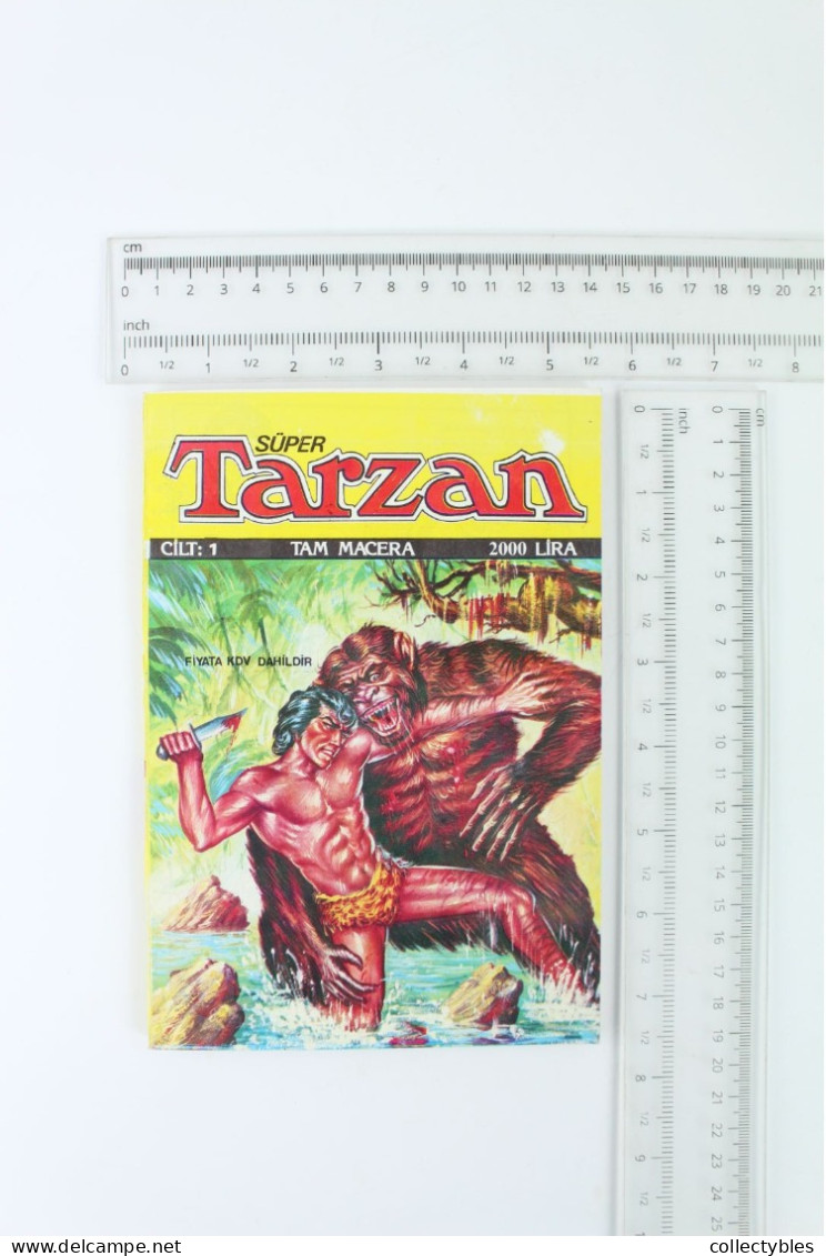 TARZAN Turkish Comic Book 1990s COMPLETE SET 1-20 Edgar Rice Burroughs RARE Free Shipping - Comics & Manga (andere Sprachen)