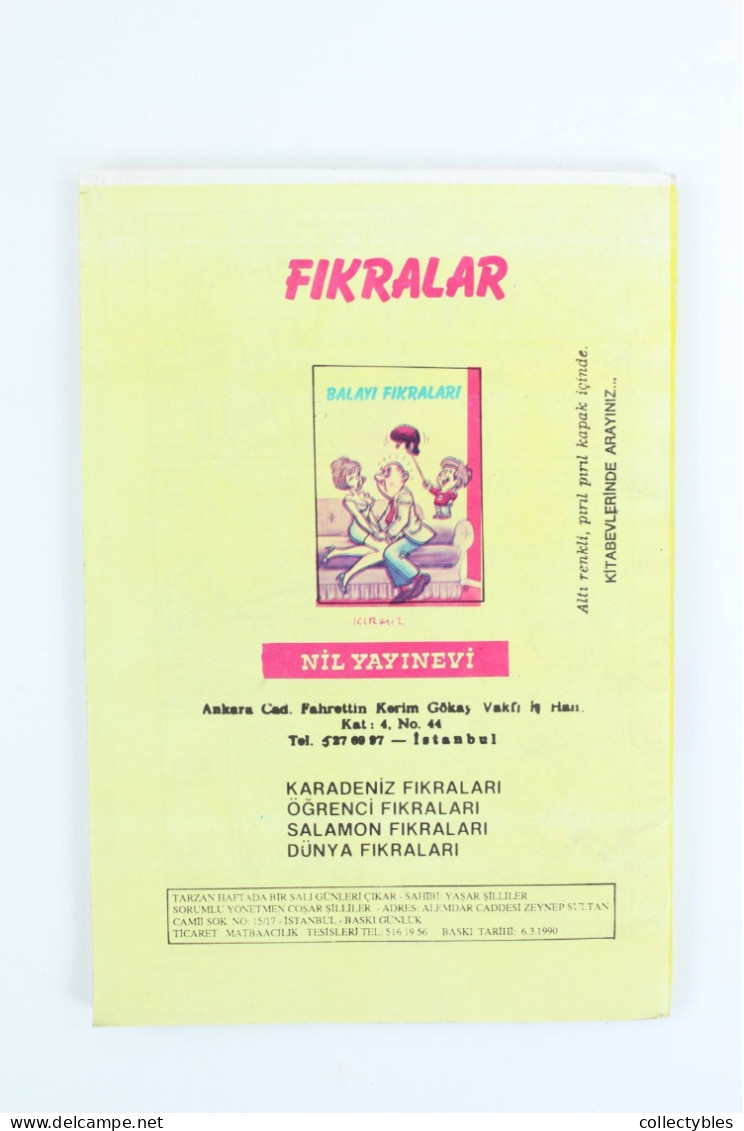 TARZAN Turkish Comic Book 1990s COMPLETE SET 1-20 Edgar Rice Burroughs RARE Free Shipping - Fumetti & Mangas (altri Lingue)
