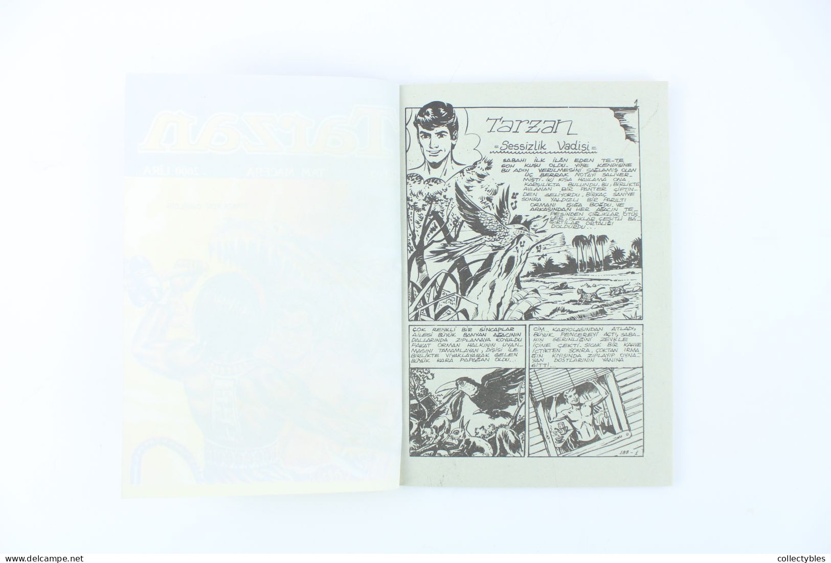 TARZAN Turkish Comic Book 1990s COMPLETE SET 1-20 Edgar Rice Burroughs RARE Free Shipping