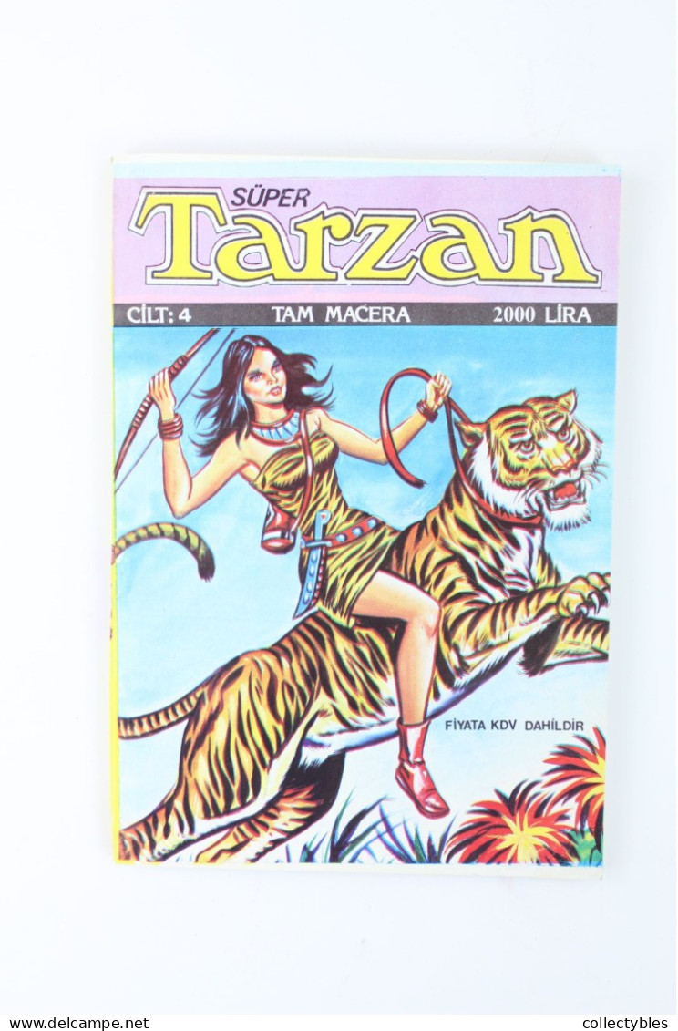 TARZAN Turkish Comic Book 1990s COMPLETE SET 1-20 Edgar Rice Burroughs RARE Free Shipping