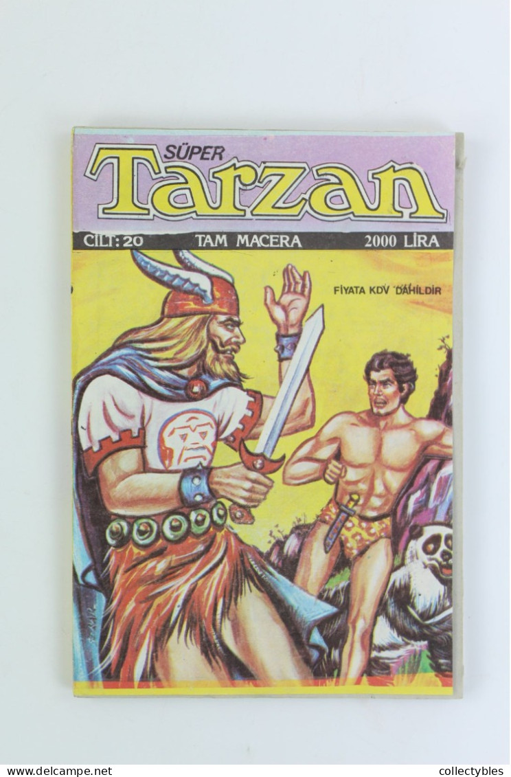 TARZAN Turkish Comic Book 1990s COMPLETE SET 1-20 Edgar Rice Burroughs RARE Free Shipping