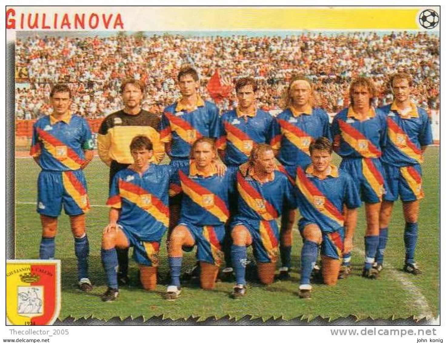 CALCIATORI - Calcio - Figurine Panini-calciatori 1997-98-n. #638 GIULIANOVA - Italiaanse Uitgave