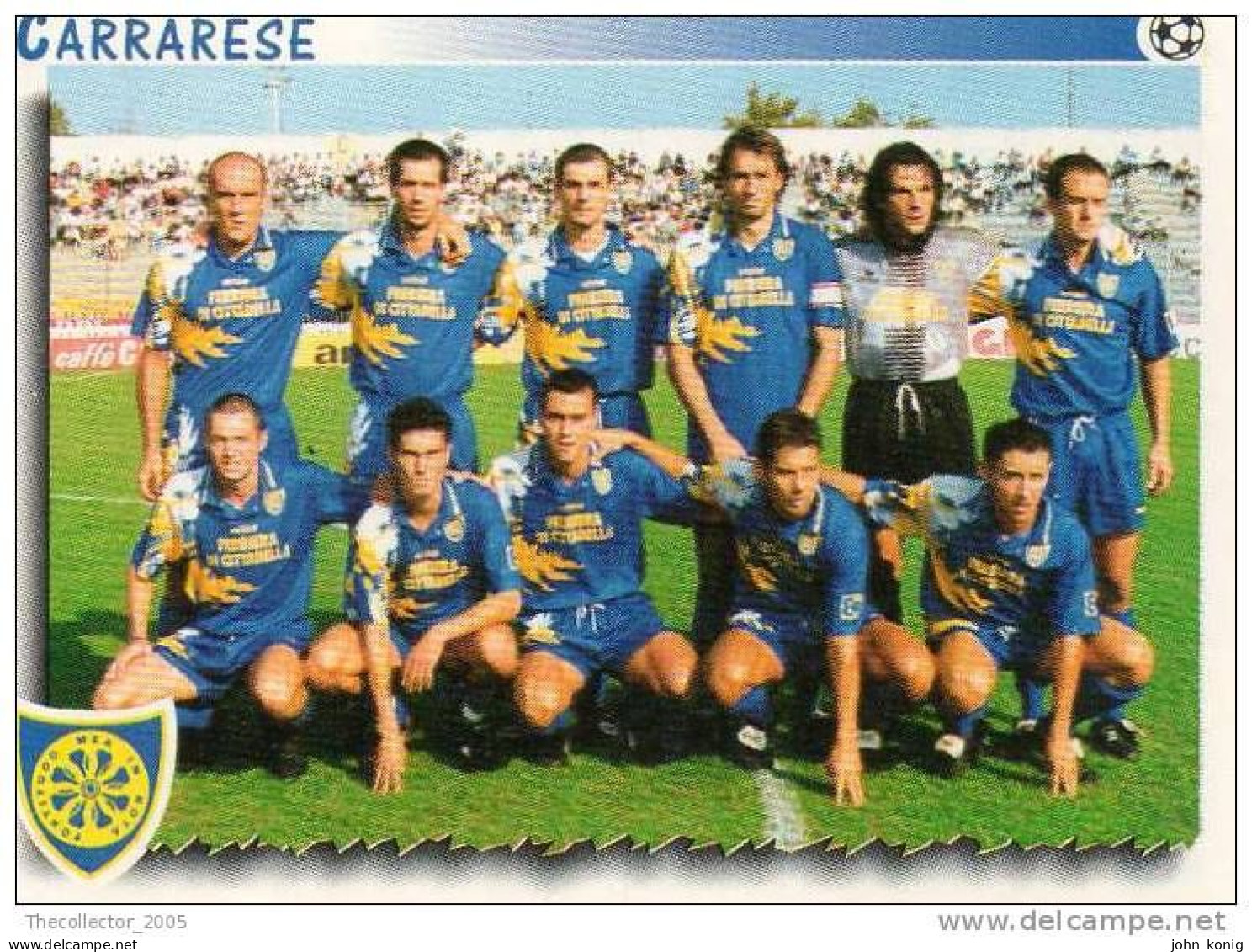 CALCIATORI - Calcio - Figurine Panini-calciatori 1997-98-n. 605 CARRARESE - Italiaanse Uitgave