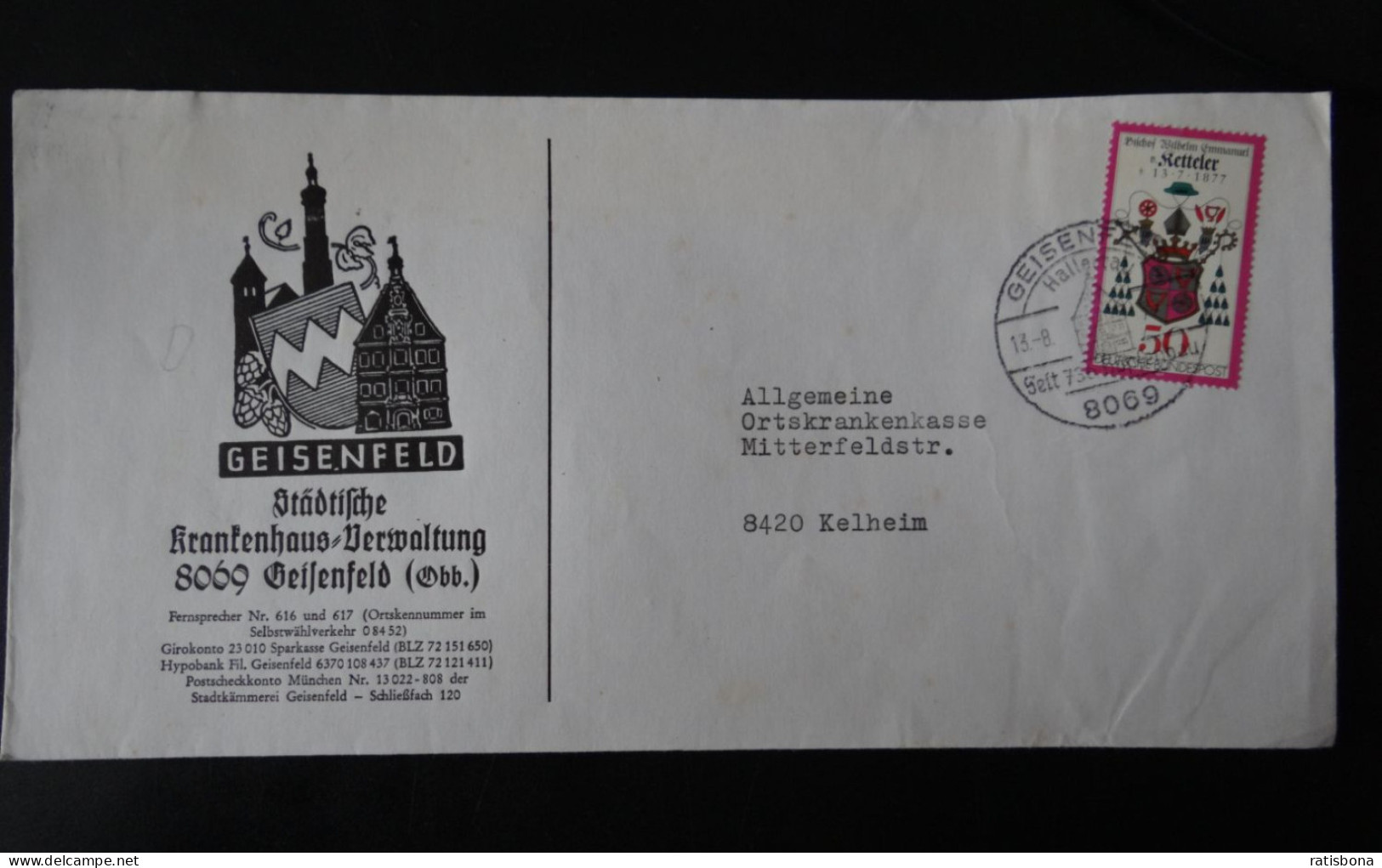 8069 Geisenfeld - Seit 736 Hopfenanbau - Sonderstempel Rund - Franking Machines (EMA)