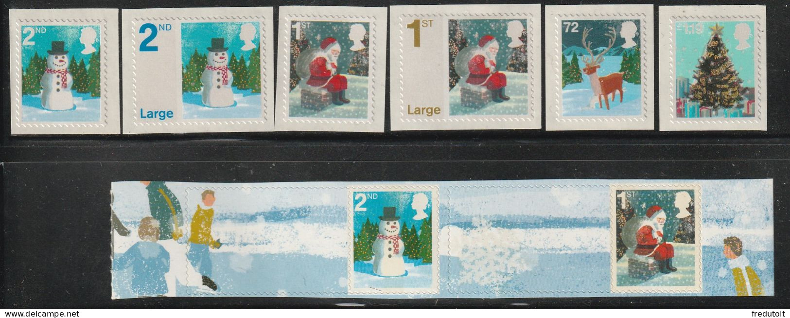 GRANDE BRETAGNE - N°2811/6+2811a/2a ** (2006) Noël - Ungebraucht