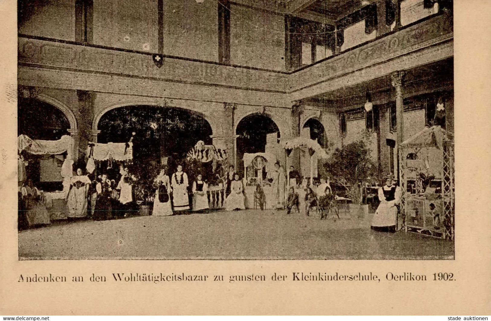 SCHWEIZ - 5 C.-GSK WOHLTÄTIGKEITSBAZAR KLEINKINDERSCHULE OERLIKON 1902 I - Autres - Europe