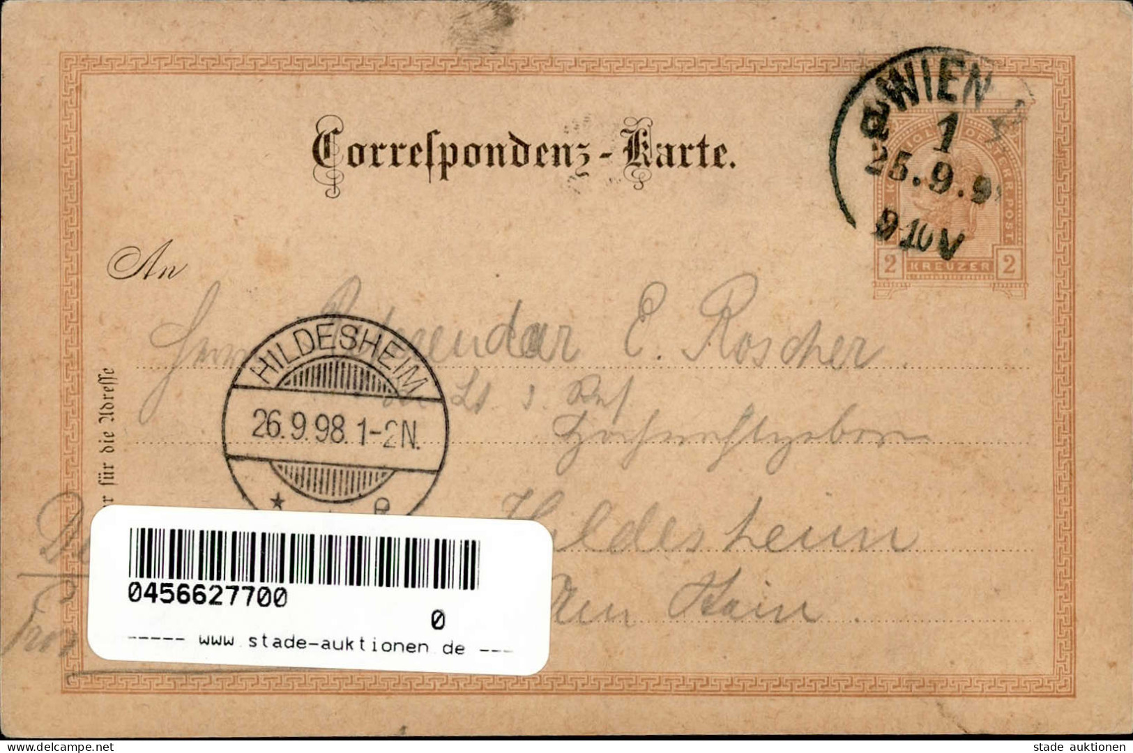 ÖSTERREICH - 2 Kr.-GSK JUBIL.AUSSTELLUNG WIEN 1898 - Dombacher Riesenfass (Nr.29) I-II - Autres - Europe