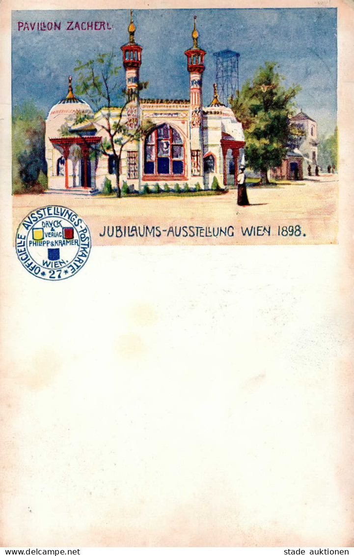 ÖSTERREICH - 2 Kr.-GSK JUBIL.AUSSTELLUNG WIEN 1898 - Pavillon Zacherl (Nr. 27) Mit S-o I-II - Sonstige - Europa
