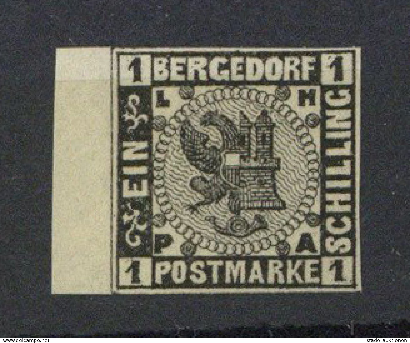 Altdeutschland Bergedorf 1 S Wappen Postfrisch** Mit Garantie-bzw. Echtheitszertikat - Other & Unclassified