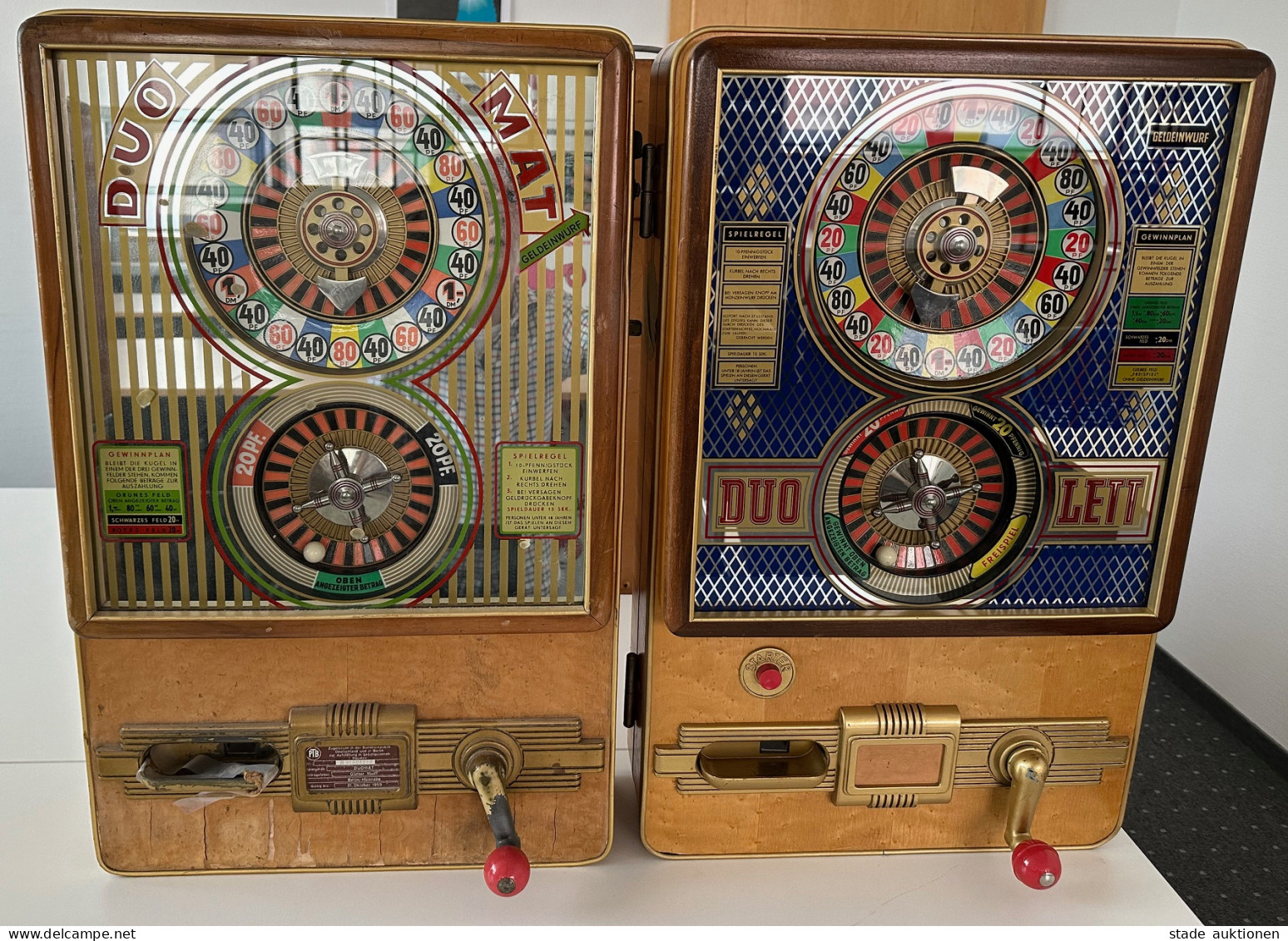 SPIELAUTOMAT Duomat Und Duolett 2 Automaten Augenscheinlich In Guter Erhaltung Und Funktionsfähig (Versand Möglich) - Giochi, Giocattoli