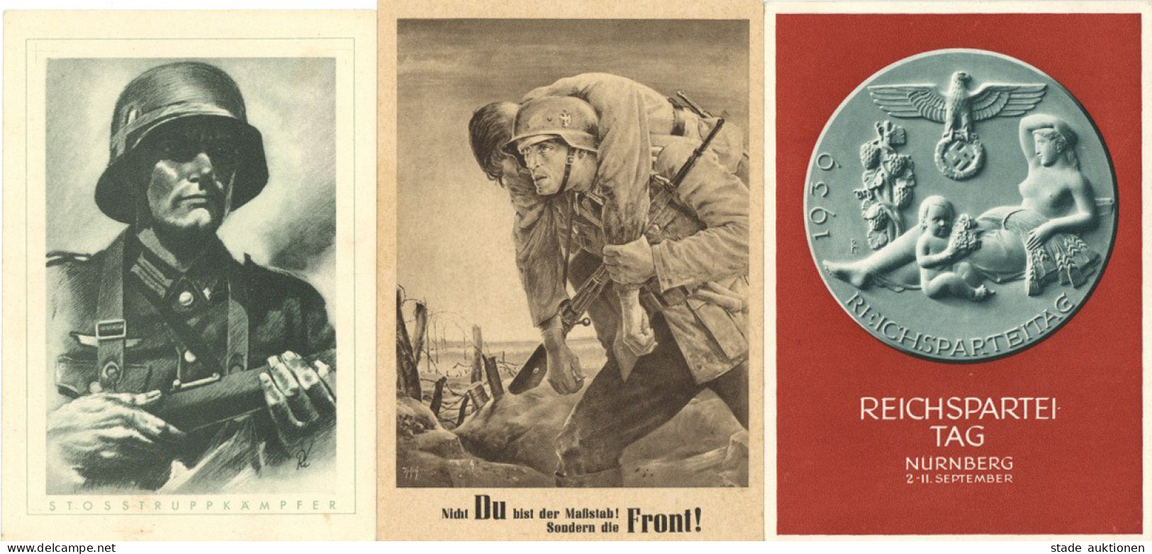 Propaganda WK II Album Mit Ca. 100 Propaganda-Belegen, Viel Einfache Aber Auch Bessere Ware II - Weltkrieg 1939-45