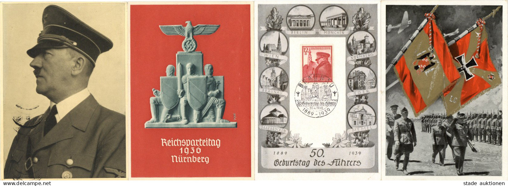 WK II Lot Mit 87 Ansichtskarten Propaganda Persönlichkeiten Usw. - Guerre 1939-45