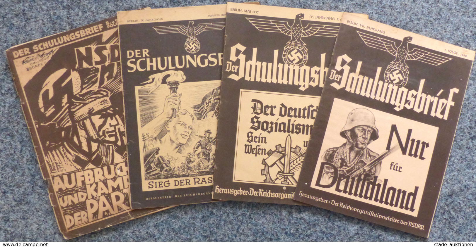 Buch WK II Der Schulungsbrief Das Zentrale Monatsblatt Der NSDAP Und DAF, 60 Ausgaben Von 1934 - 1942, Einige Doppelt II - Guerra 1939-45