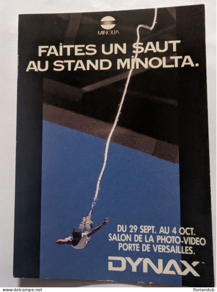 CP - Pub Minolta Saut à L'élastique - Werbepostkarten