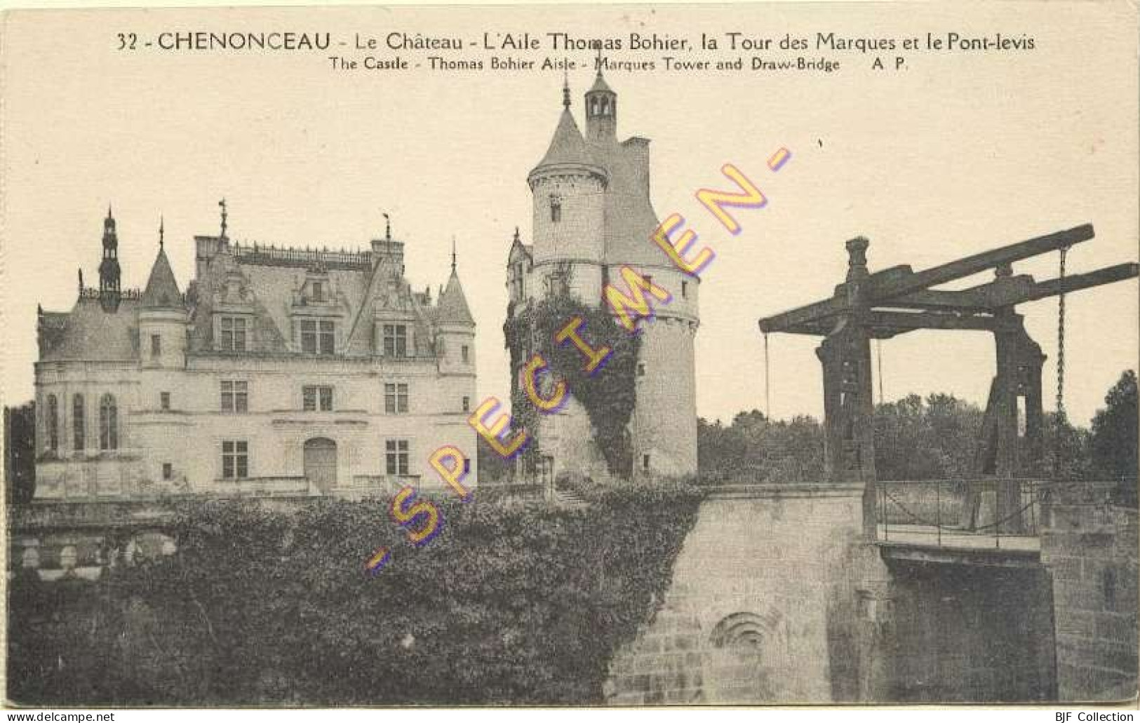 37. CHENONCEAUX – Le Château / L'Aile Thomas Bohier / La Tour Des Marques Et Le Pont-Levis (voir Scan Recto/verso) - Chenonceaux