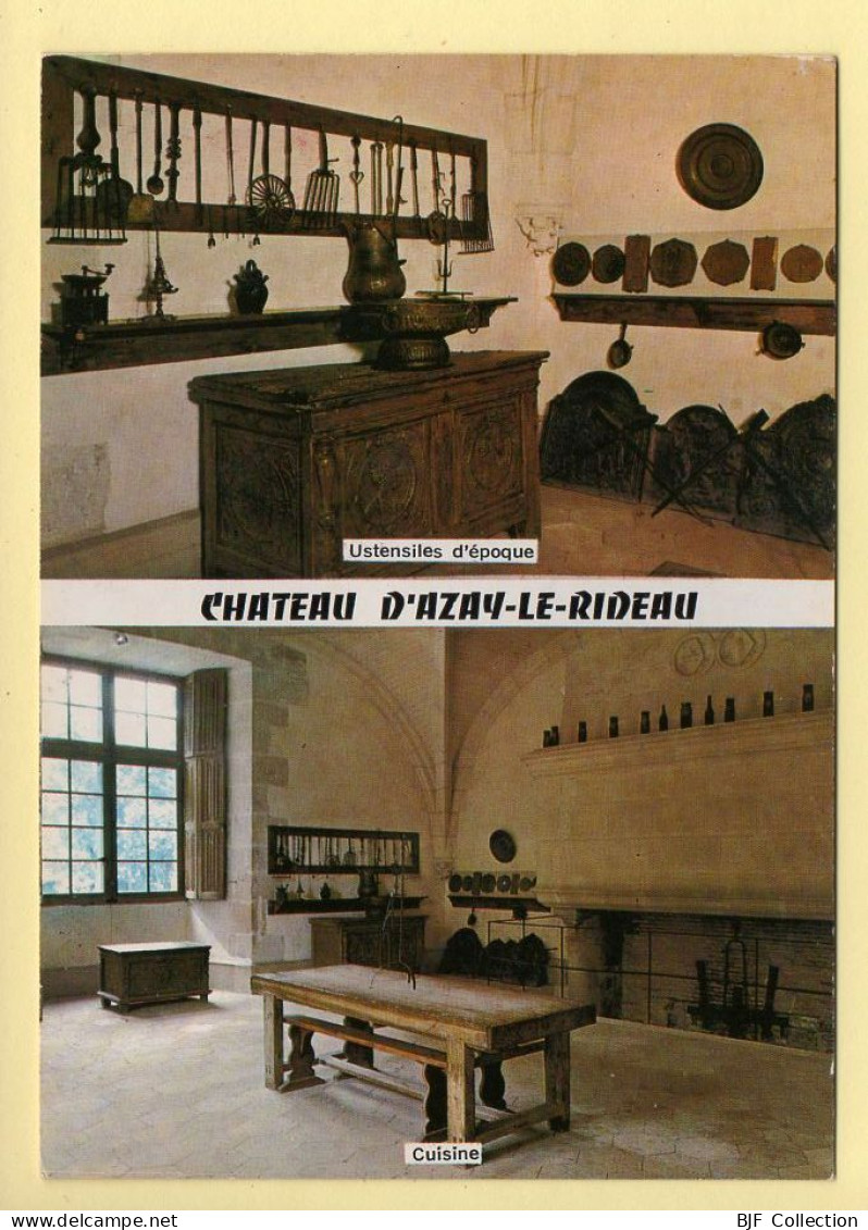 37. AZAY-LE-RIDEAU – Le Château / Cuisine D'époque / 2 Vues (voir Scan Recto/verso) - Azay-le-Rideau