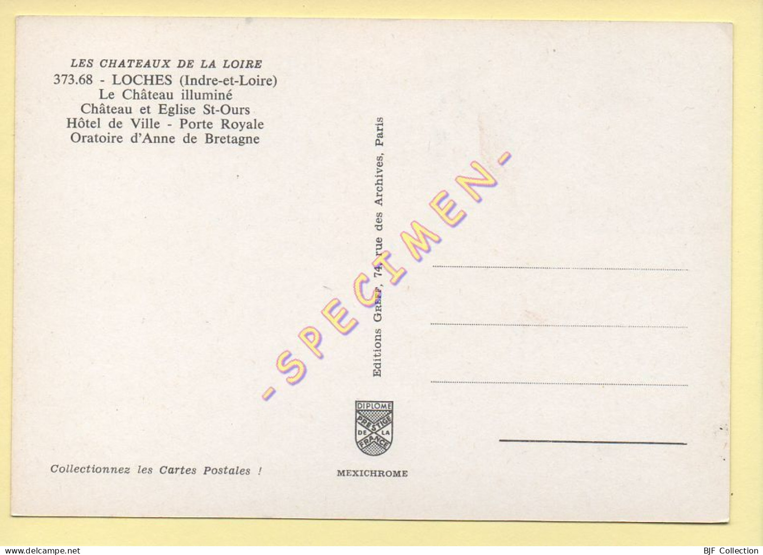 37. LOCHES – Souvenir De Loches / Multivues / Blason (voir Scan Recto/verso) - Loches