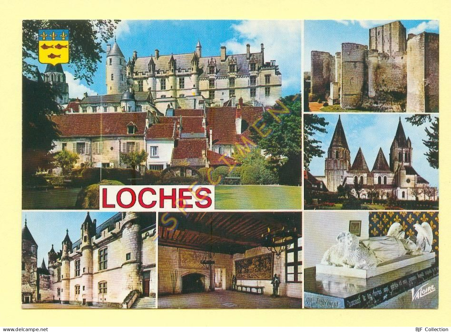 37. LOCHES - Multivues – Blason (voir Scan Recto/verso) - Loches