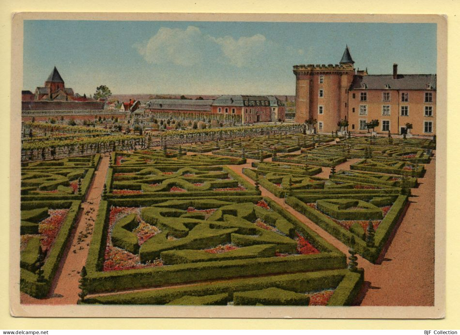 37. VILLANDRY – Le Château / Vue Panoramique Sur Le Jardin Et Le Canal (voir Scan Recto/verso) - Other & Unclassified