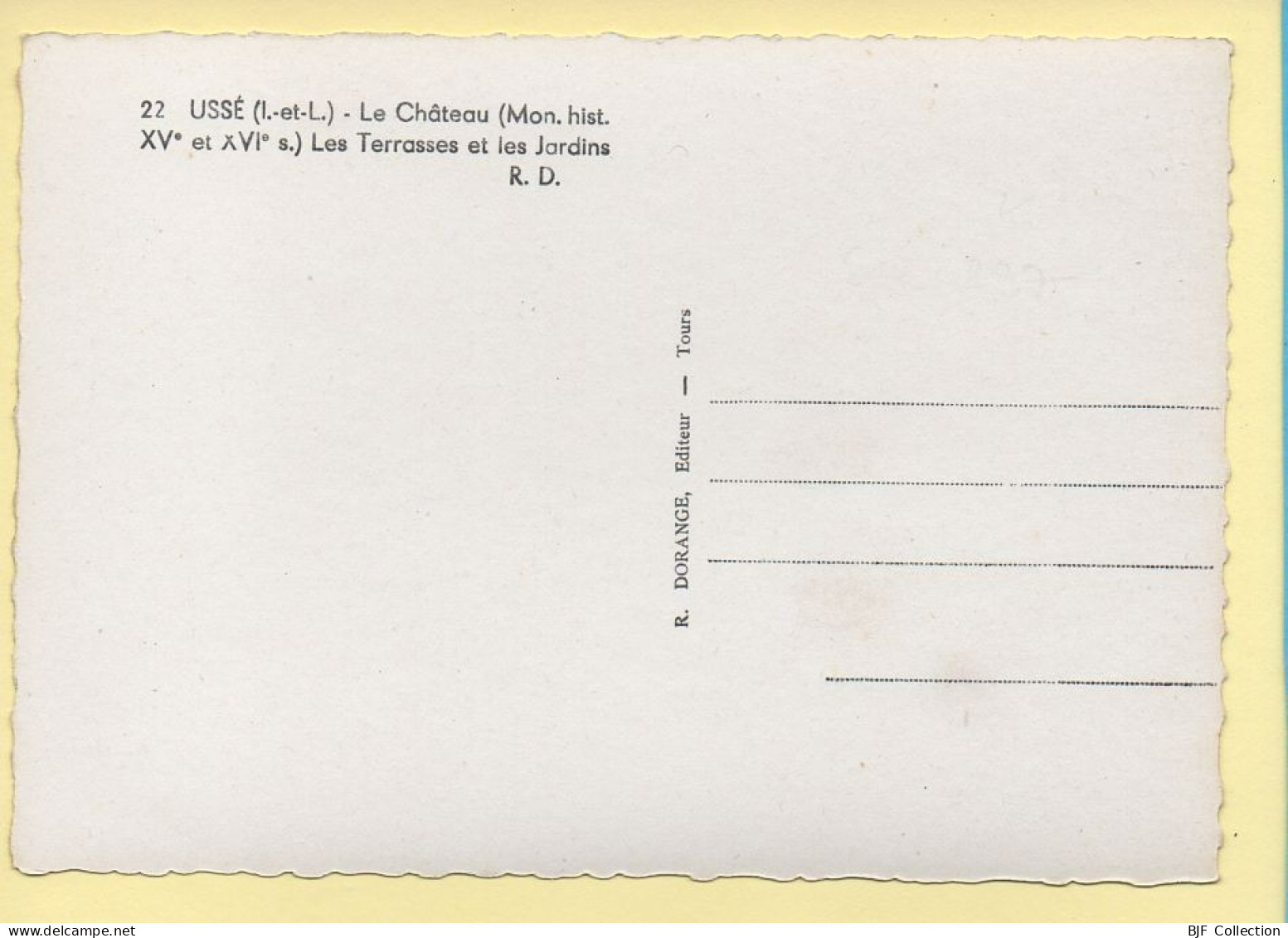 37. USSE - Le Château - Les Terrasses Et Les Jardins / CPSM (voir Scan Recto/verso) - Other & Unclassified