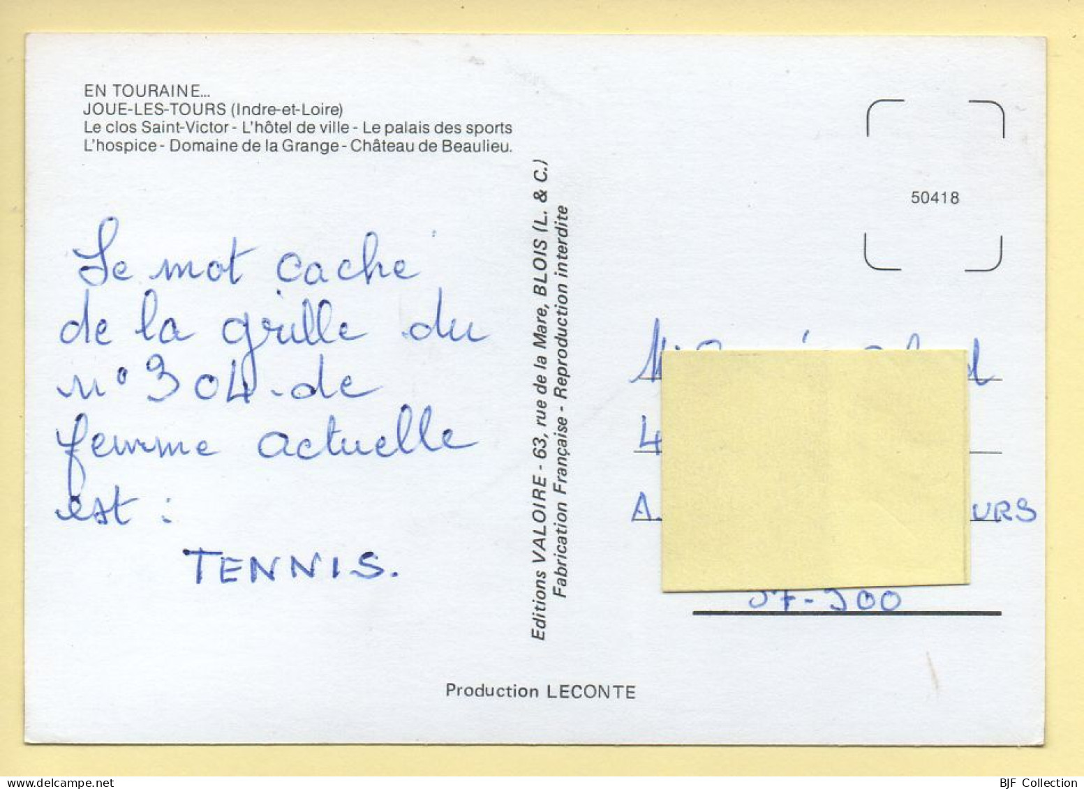 37. JOUE-LES-TOURS – Multivues (voir Scan Recto/verso) - Other & Unclassified