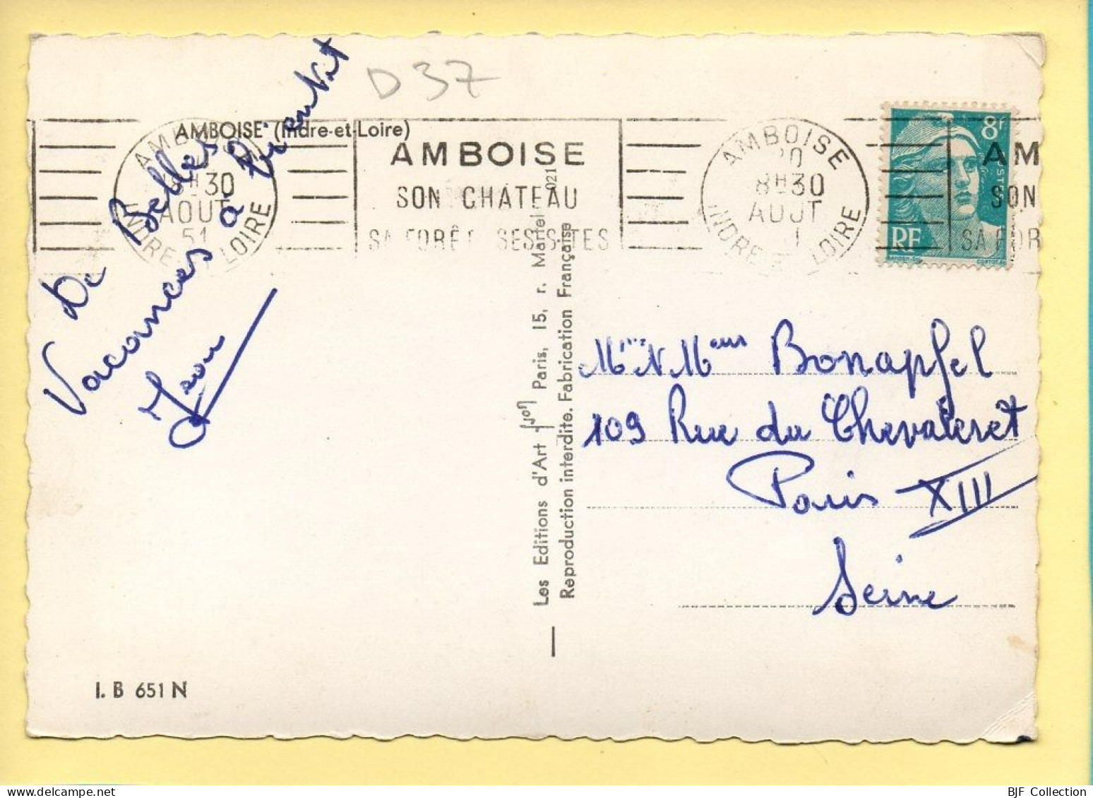 37. AMBOISE – Le Château / CPSM (voir Scan Recto/verso) - Amboise