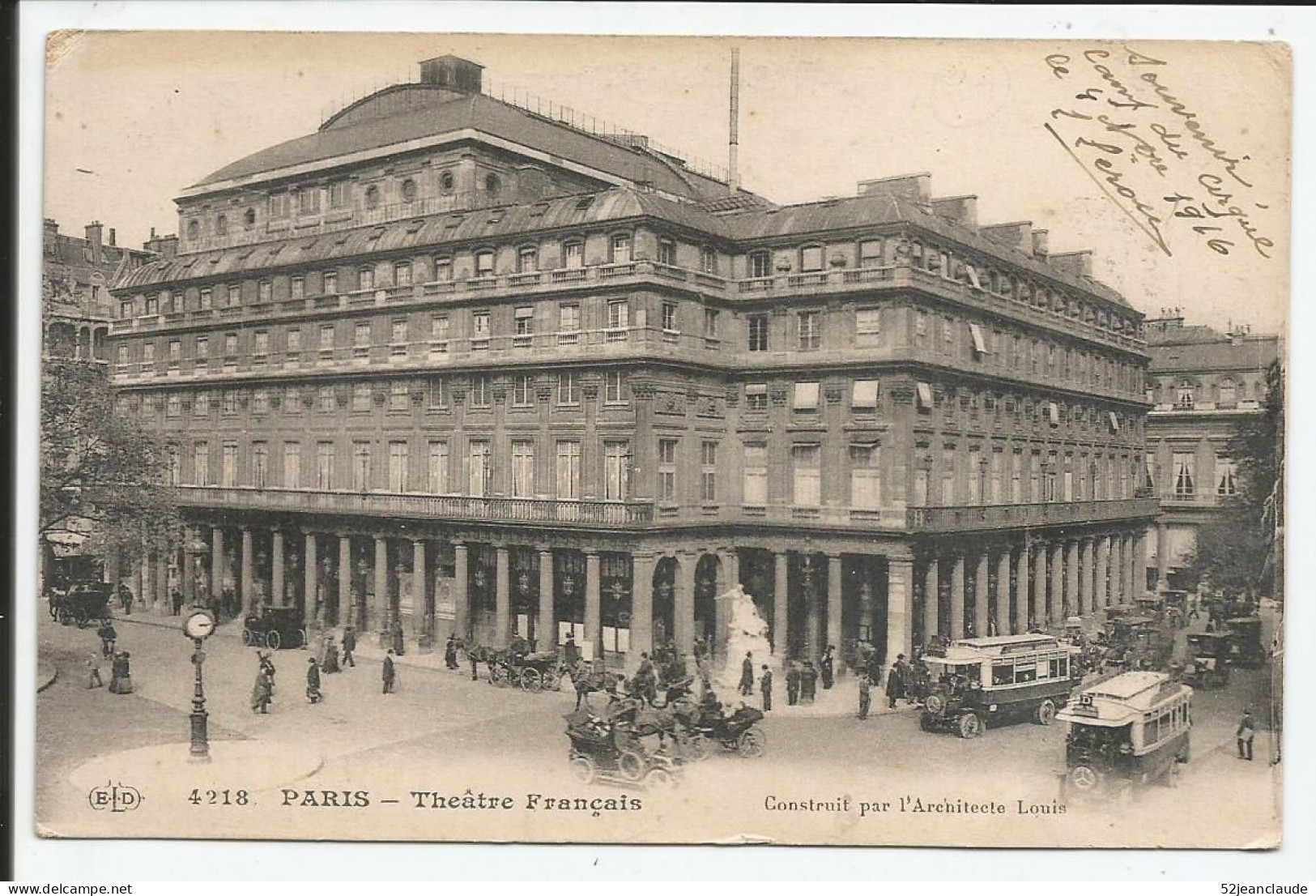 Paris Théatre Français   1916    N° 4218 - Paris (02)