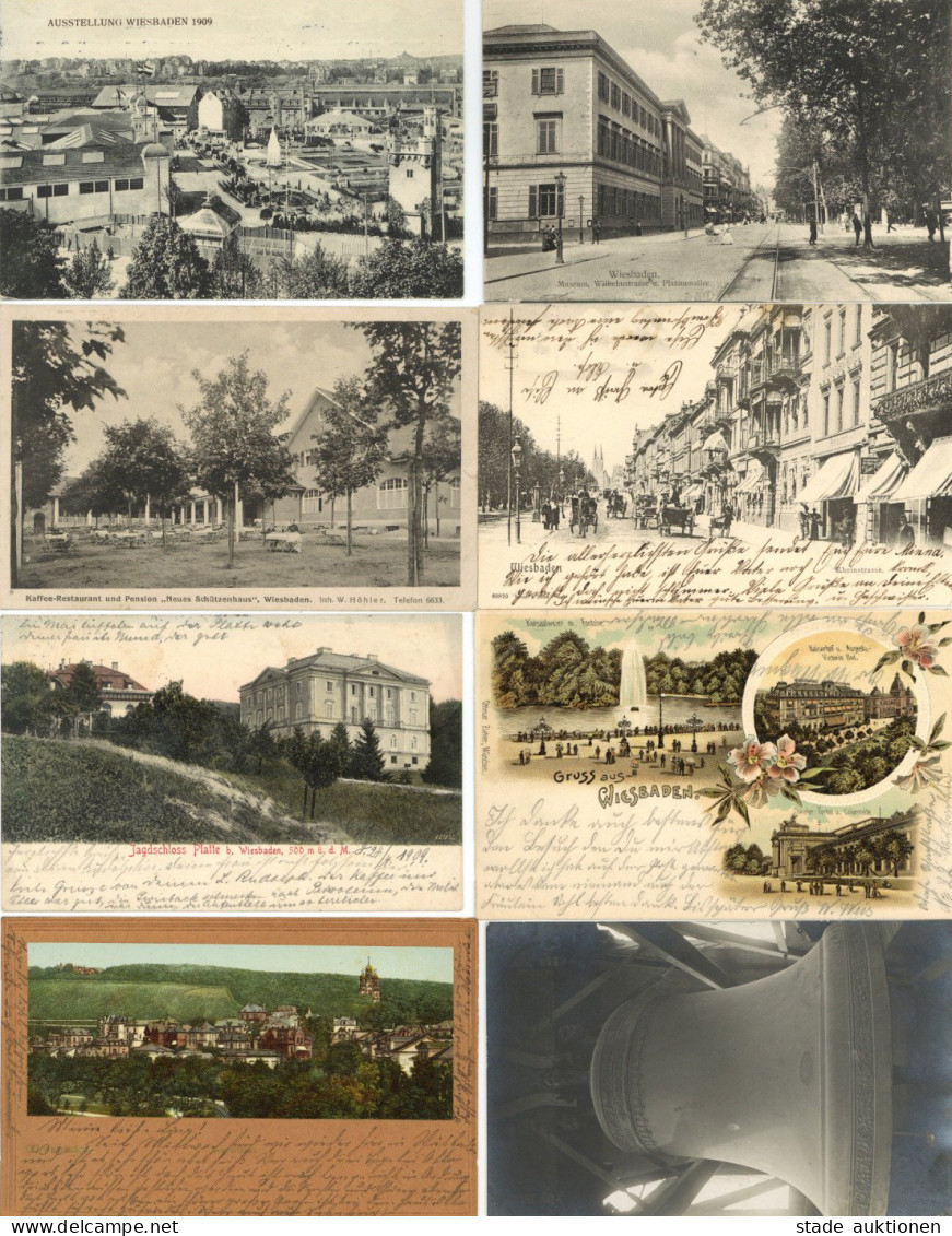 Wiesbaden (6200) Heimatsammlung Album Mit 110 Ansichtskarten Vor 1945 - Other & Unclassified
