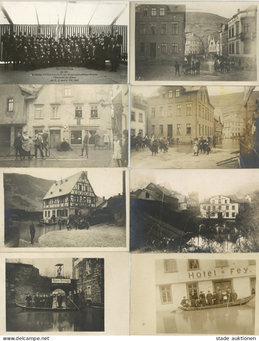 Oberwesel (6532) Und Umgebung Lot Mit Ca. 100 Ansichtskarten Und Fotos U.a.v. Hochwasser, Personen U.s.w. In Unterschied - Other & Unclassified