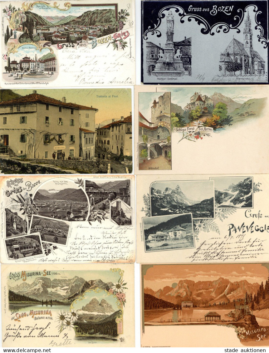 SÜDTIROL Sammlung In 3 Große Alben Mit Circa 500 Ansichtskarten, Teils Nette Ware I-II - Altri & Non Classificati