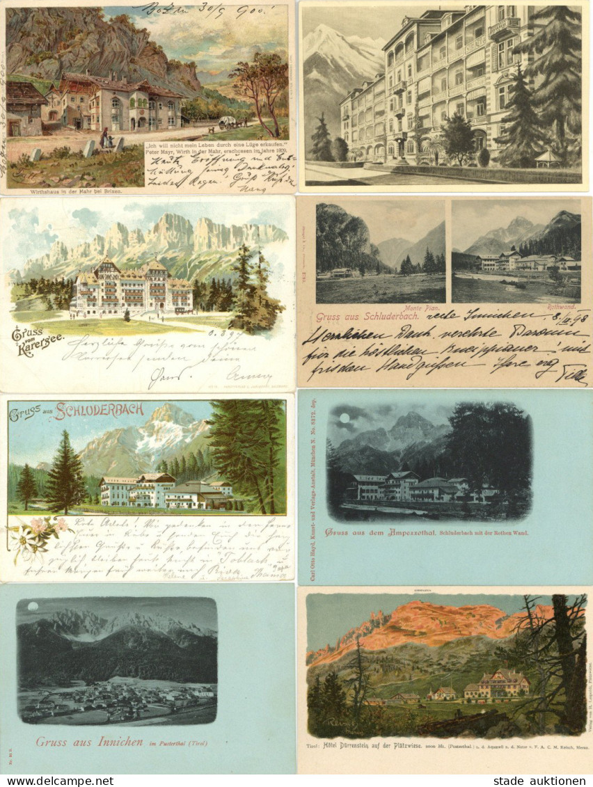 SÜDTIROL Sammlung In 5 Großen Alben Mit Circa 800 Ansichtskarten, Teils Nette Ware I-II - Altri & Non Classificati