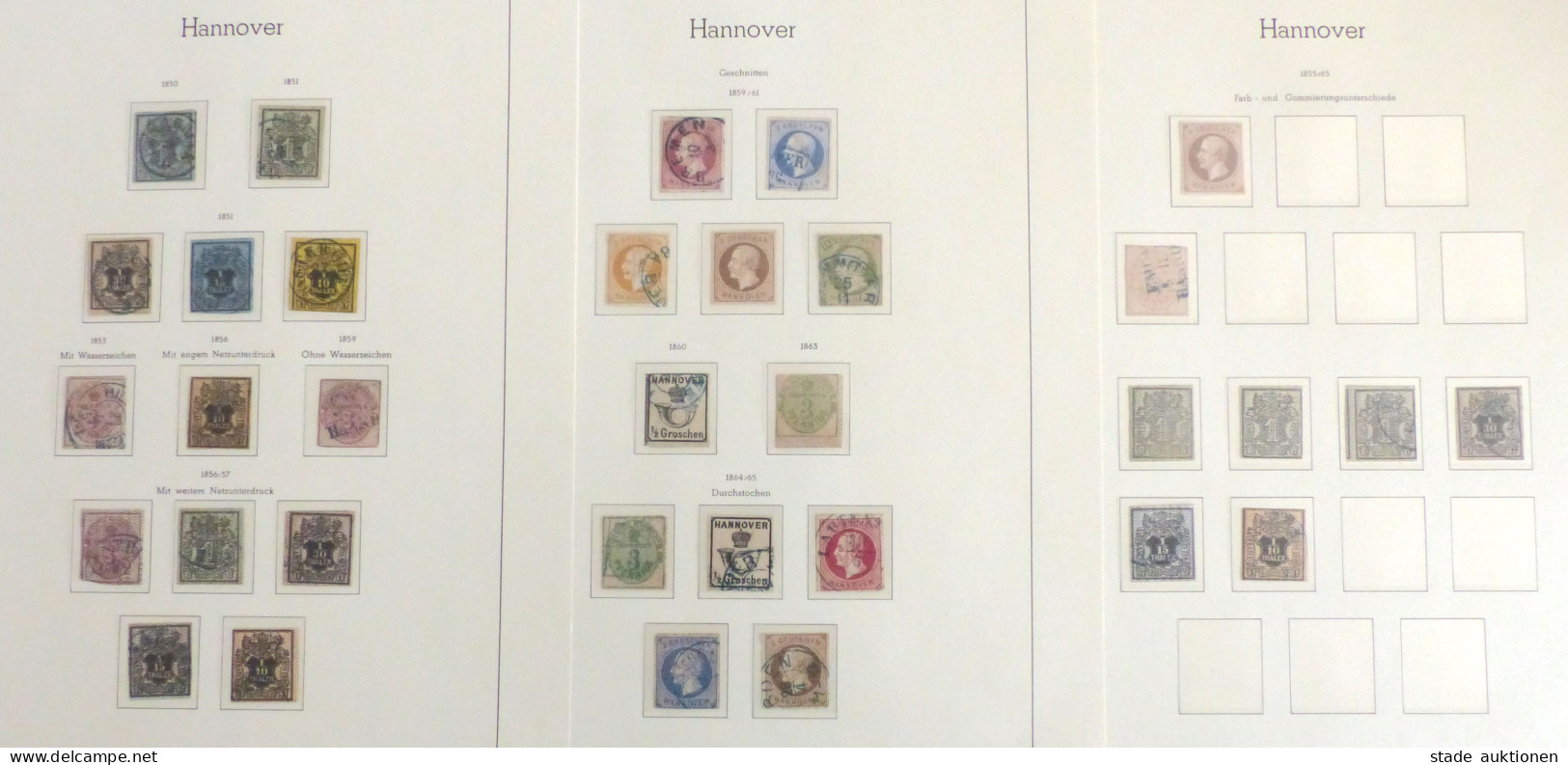 Altdeutschland Hannover Sammlung Ungebraucht/gestempelt, Mit Untertypen, Unterschiedliche Erhaltung, Unbedingt Besichtig - Autres & Non Classés