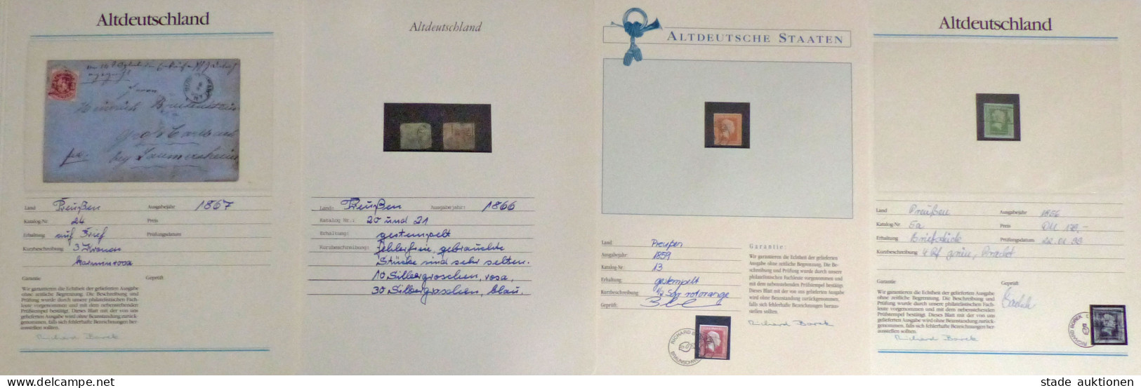 Altdeutschland Preußen Sammlung In Den Hauptnummern Kpl. O, Tw. Auch Untertypen (Farben), Doubletten, Viele Werte Mit Ec - Autres & Non Classés