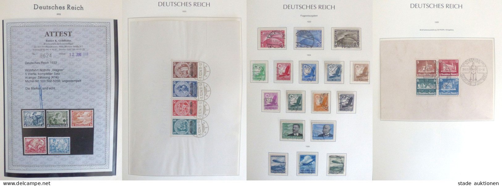 Deutsches Reich 1933-1945 Sammlung Fast Kpl. Mit Dienst Meist Doppelt Gesammelt Ungebraucht/gestempelt, Mit Vielen Guten - Sonstige & Ohne Zuordnung