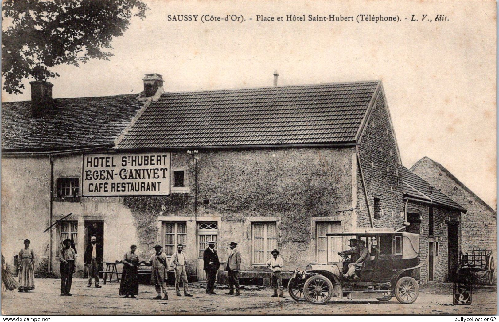 SELECTION -  SAUSSY  -  Place Et L'hôtel Saint Hubert - Sonstige & Ohne Zuordnung