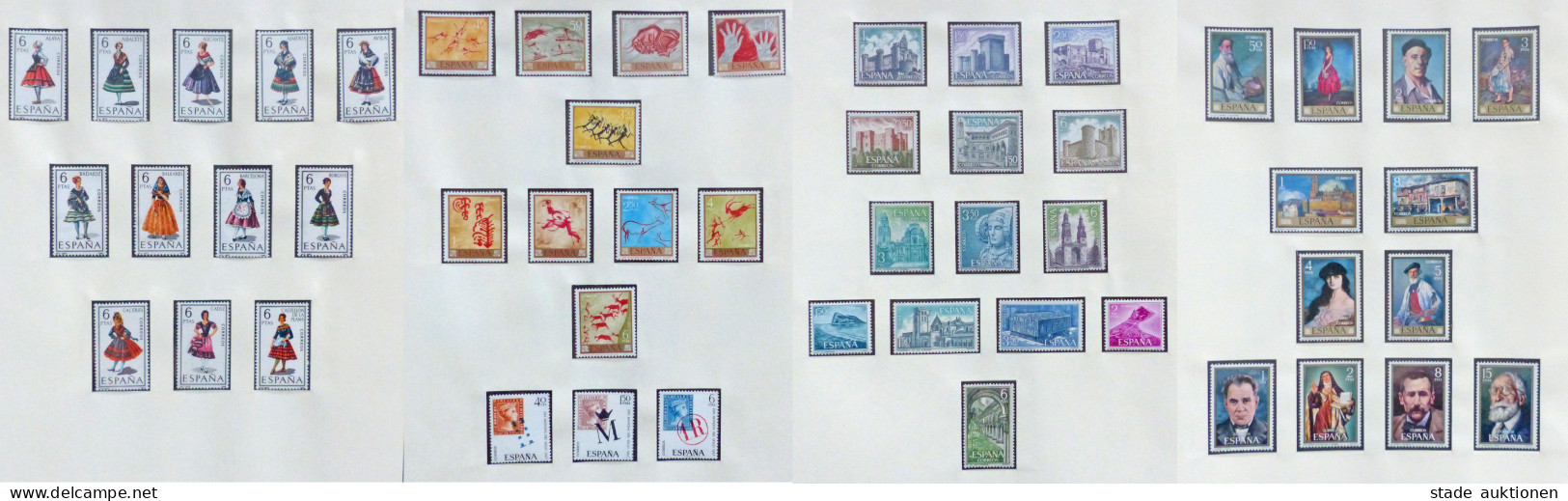 Spanien Sammlung 1967-1974 Postfrisch** Auf Vordruckblättern Im Ringbinder - Altri - Europa