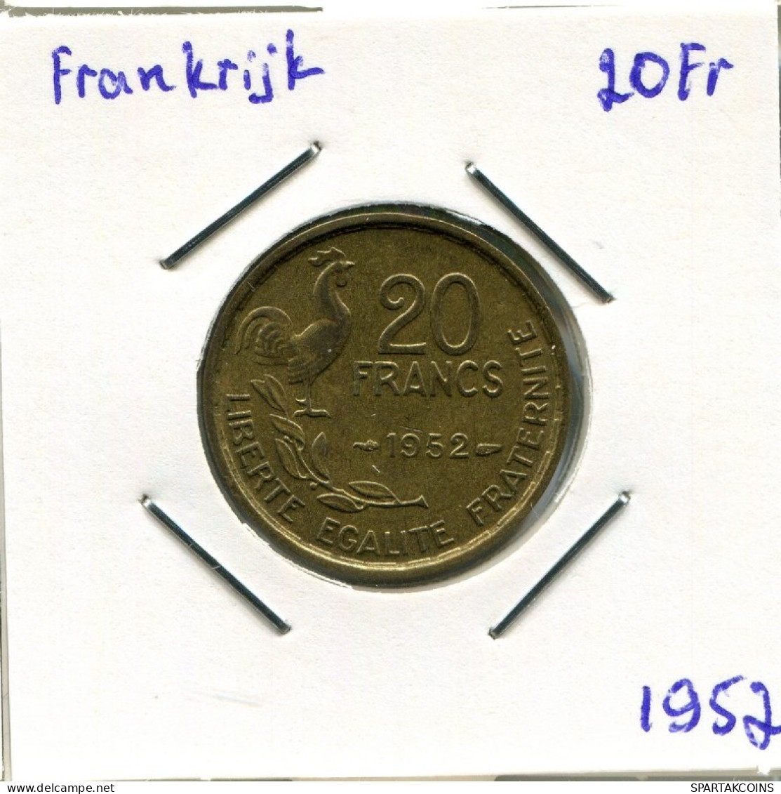 20 FRANCS 1952 FRANCE French Coin #AM683.U.A - 20 Francs