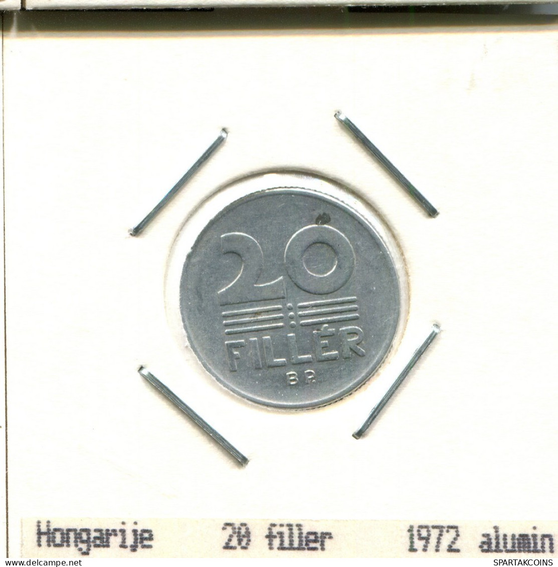 20 FILLER 1972 HUNGARY Coin #AS506.U.A - Hungría