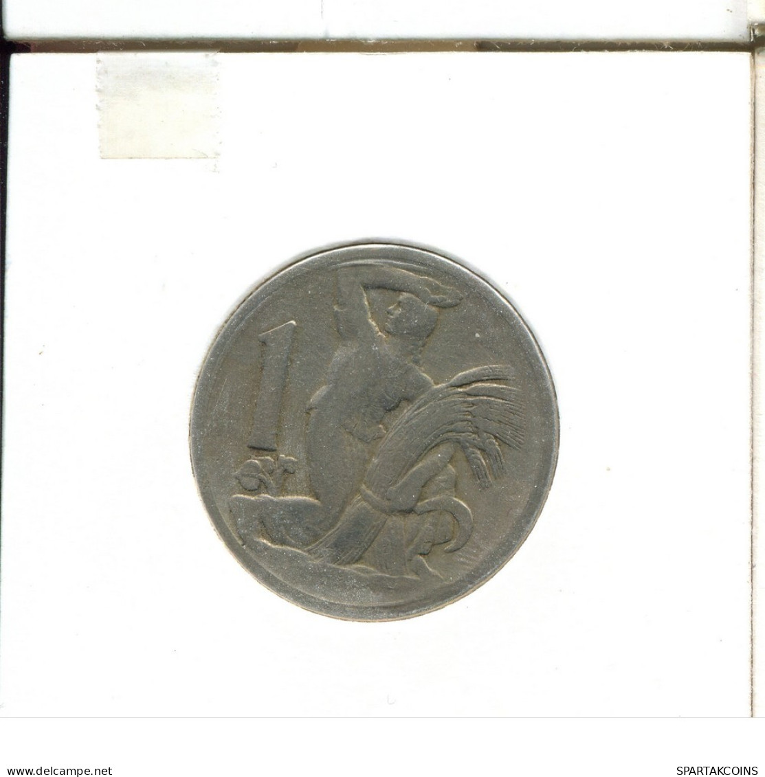 1 KORUNA 1924 CZECHOSLOVAKIA Coin #AS515.U.A - Tsjechoslowakije