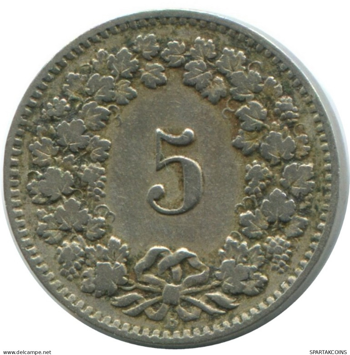 5 RAPPEN 1912 B SWITZERLAND Coin HELVETIA #AD930.2.U.A - Other & Unclassified