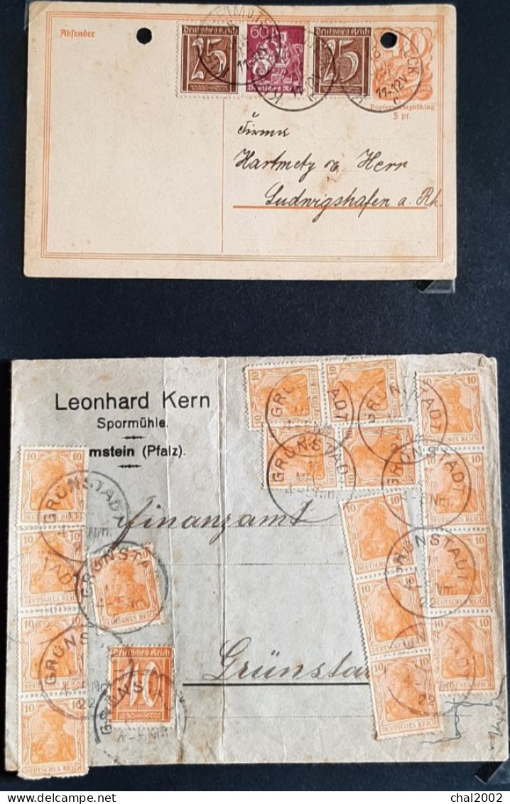 Carte Lettre Et Enveloppe 1922 - Autres & Non Classés