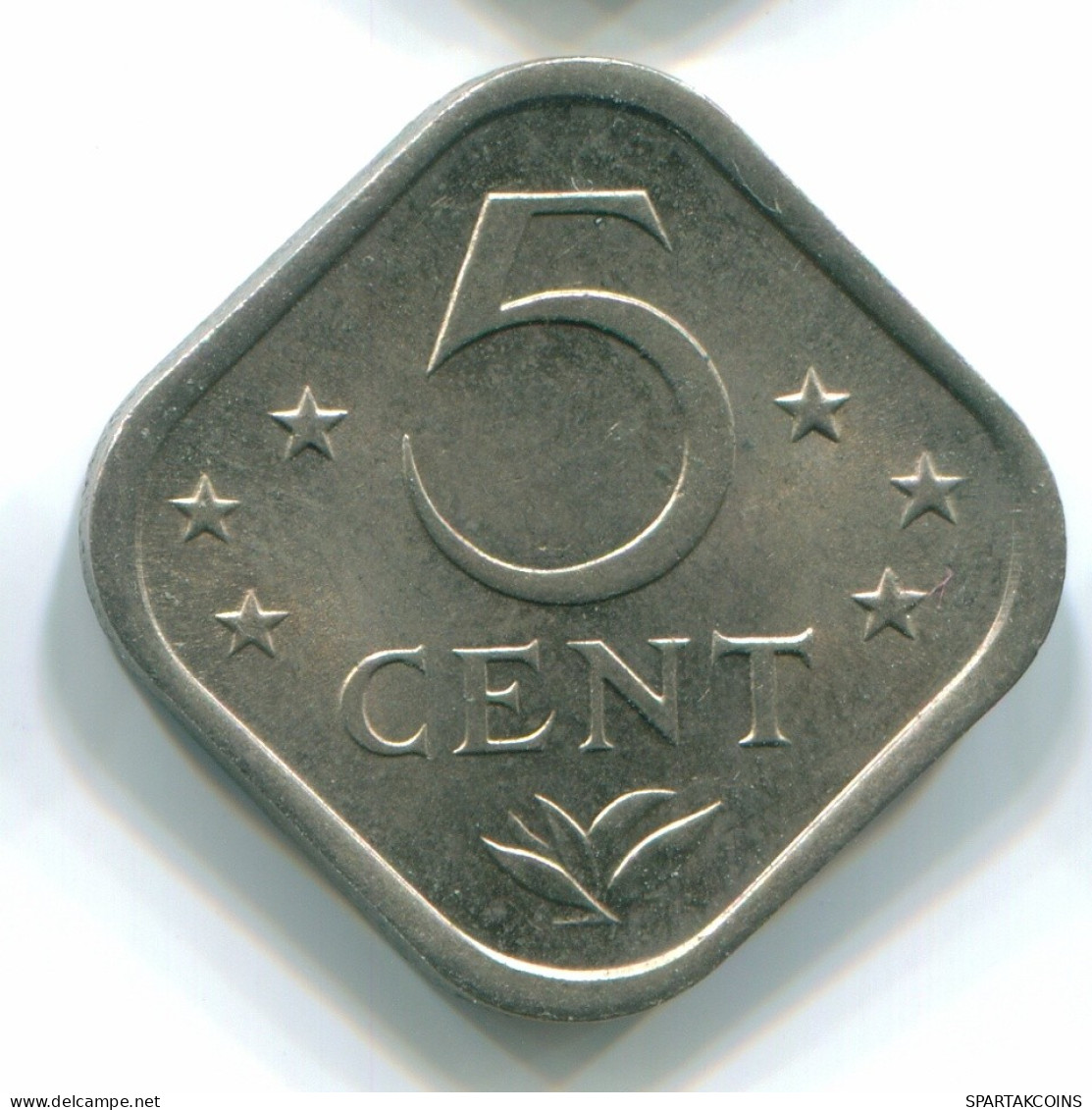 5 CENTS 1975 ANTILLES NÉERLANDAISES Nickel Colonial Pièce #S12239.F.A - Antilles Néerlandaises