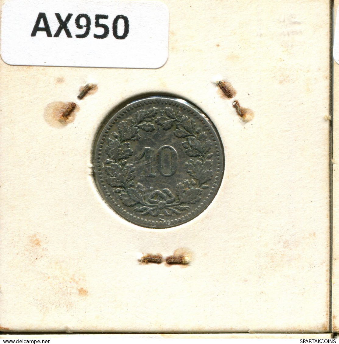 10 RAPPEN 1908 B SWITZERLAND Coin #AX950.3.U.A - Sonstige & Ohne Zuordnung