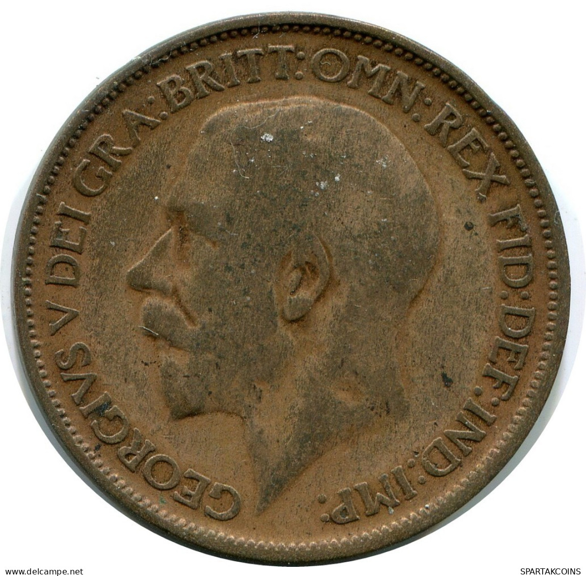 HALF PENNY 1911 UK GRANDE-BRETAGNE GREAT BRITAIN Pièce #AZ653.F.A - C. 1/2 Penny