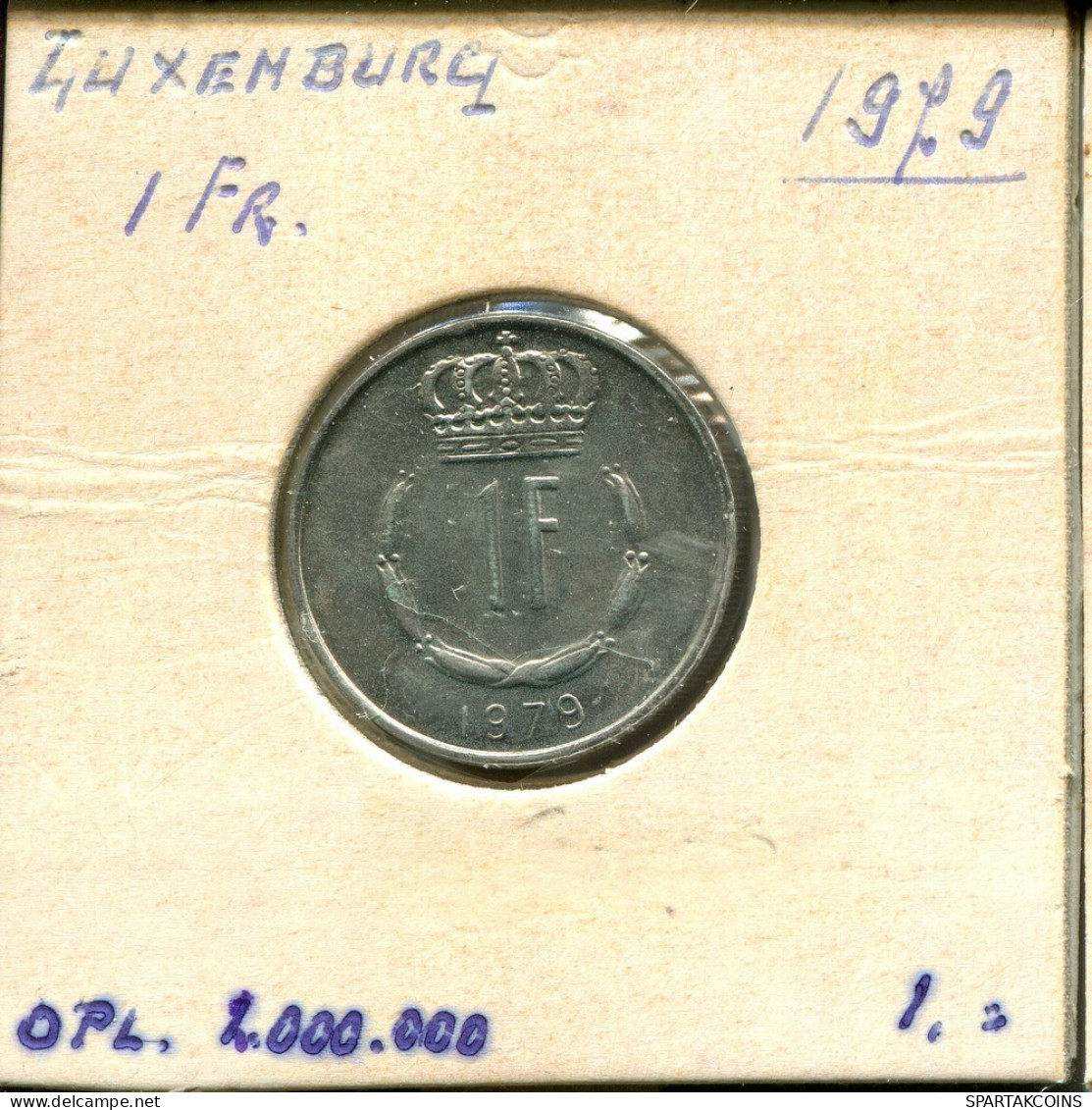 1 FRANC 1979 LUXEMBOURG Pièce #AT215.F.A - Luxemburgo