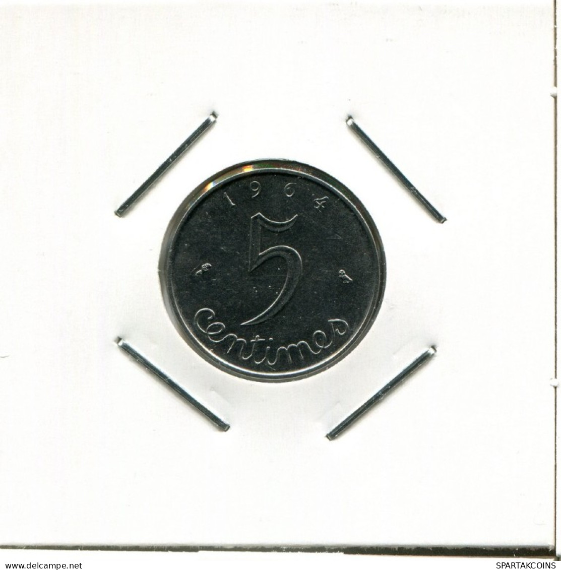 5 CENTIMES 1964 FRANCIA FRANCE Moneda #AK730.E.A - 5 Centimes