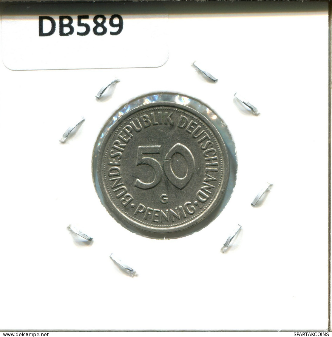 50 PFENNIG 1978 G BRD DEUTSCHLAND Münze GERMANY #DB589.D.A - 50 Pfennig