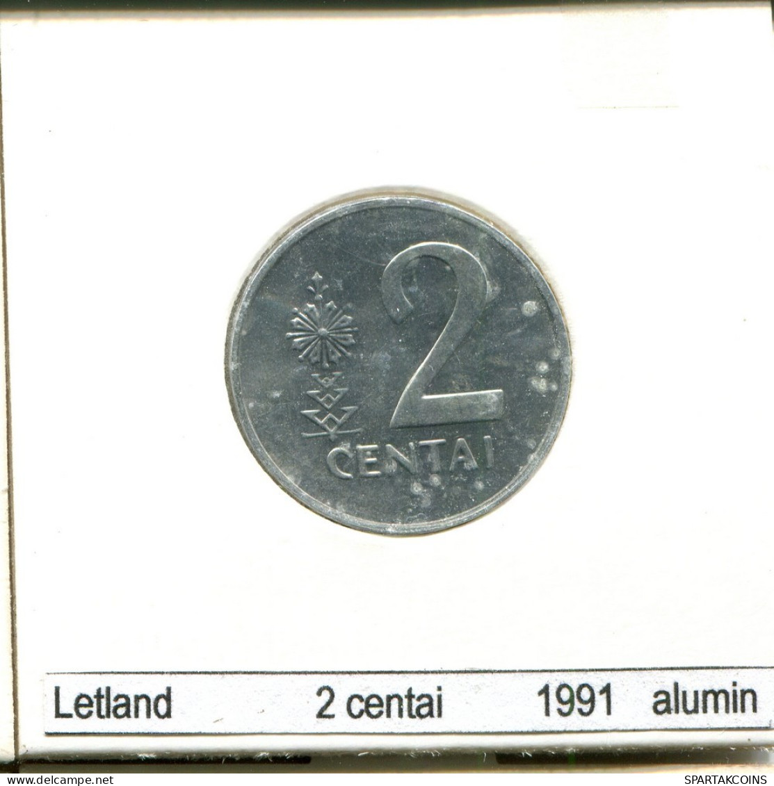 2 CENTAI 1991 LITUANIA LITHUANIA Moneda #AS696.E.A - Lituanie