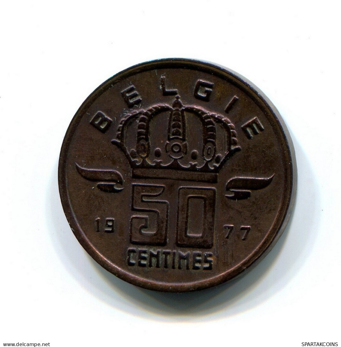 50 CENTIMES 1977 DUTCH Text BELGIUM Coin #BB391.U.A - 50 Cent