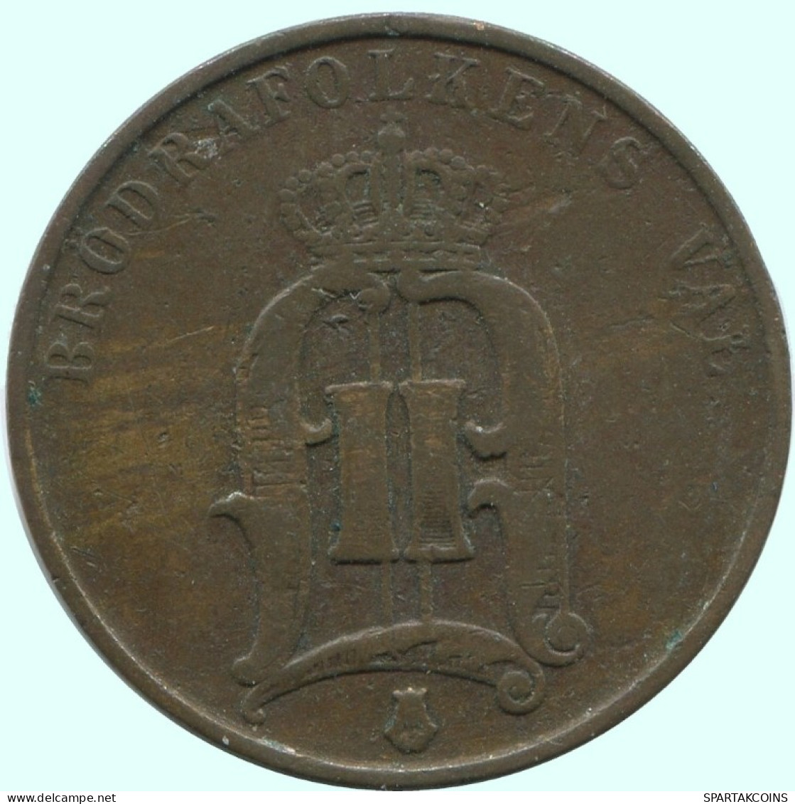 2 ORE 1877 SUECIA SWEDEN Moneda #AC870.2.E.A - Sweden